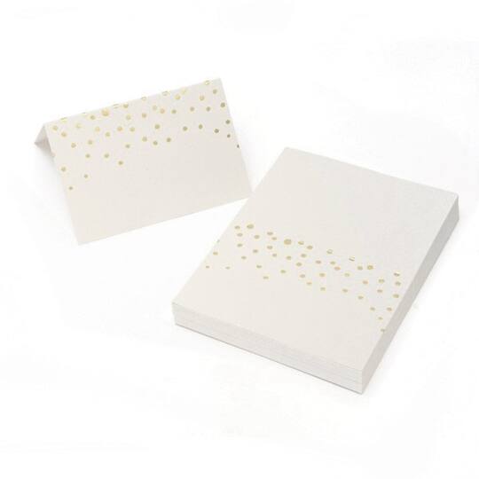 Gartner Studios® Gold Foil Dots Placecards